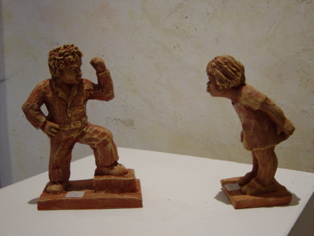 Photo de la sculpture Bagarreur et Taquine